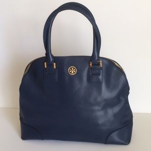 Tory Burch blue dome satchel
